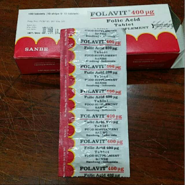 Folavit 400mg /strip