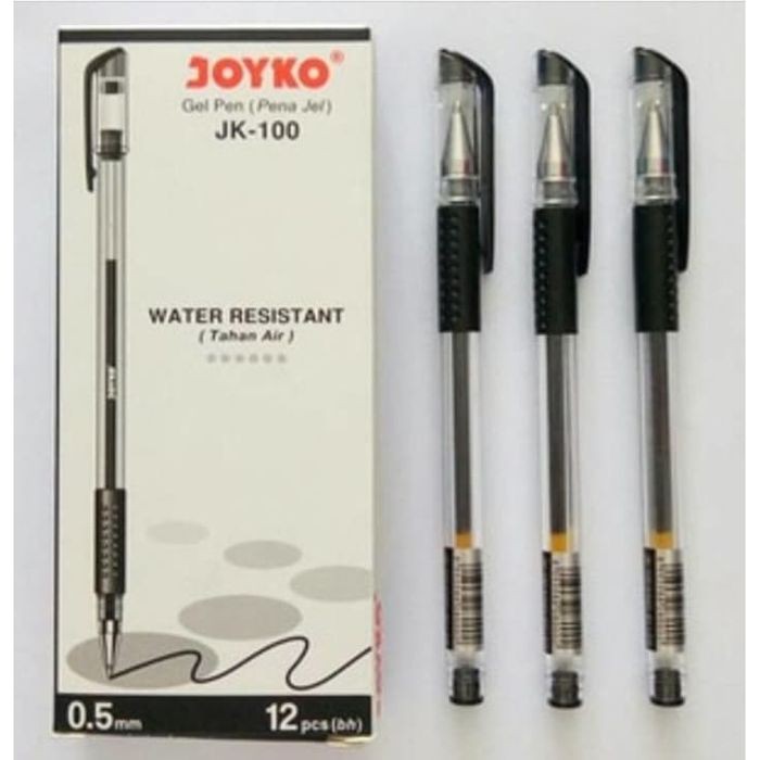 

Produk Eksklusif Gel Pen / Pulpen / Pena Joyko JK-100 / 0.5 mm / 1 BOX 12 PCS - Hitam Terlaris