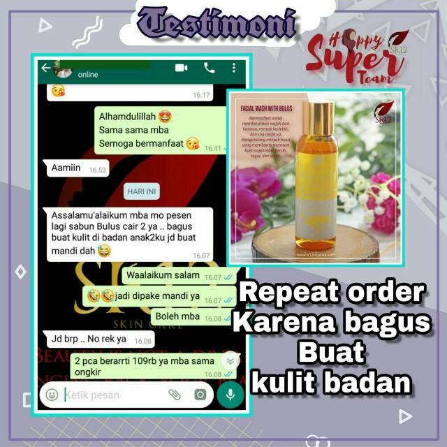 MINYAK BULUS/SABUN BULUS/FACIAL WASH BULUS/PENGHILANG KETOMBE/PENCERAH WAJAH/PENGHILANG FLEK