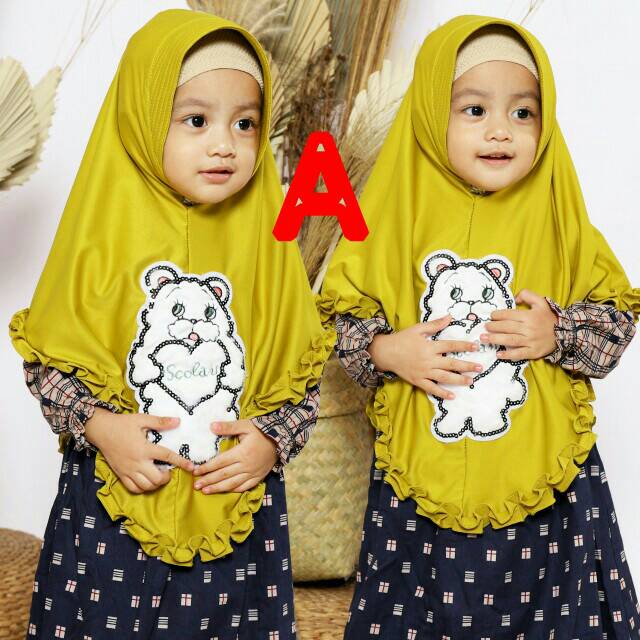 JILBAB ANAK BERGO LOL LED MUSIK MURAH