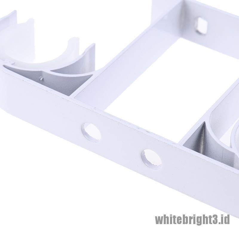 ❤White3 Warna Putih❤ Bracket Holder Tiang Tirai Bahan Aluminum Alloy Untuk Plafon