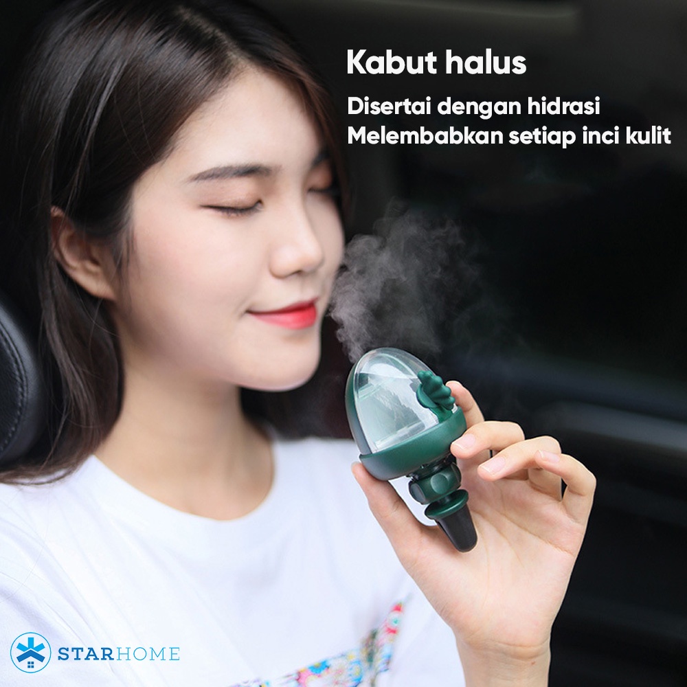 StarHome Car Humidifier Car Diffuser Mobil Pelembap Udara Rumah Humidifier Diffuser LED Difuser Mobil