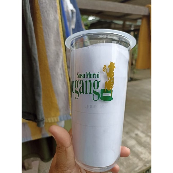 gelas cup sablon 2 warna ,22 Oz oval 10 gram