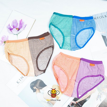 BEE - Celana Dalam Wanita Karet Bintik | Cd Undies Import Clarisi Renda Pakaian Dalam Wanita