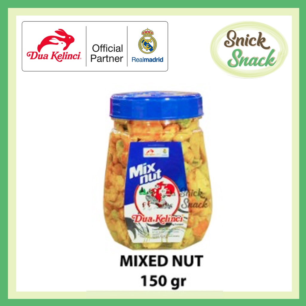 

Kacang Toples Dua Kelinci DK Mixed Nut 150 gr Snack Kacang Tanah Campur Aneka Jenis Koro Polong