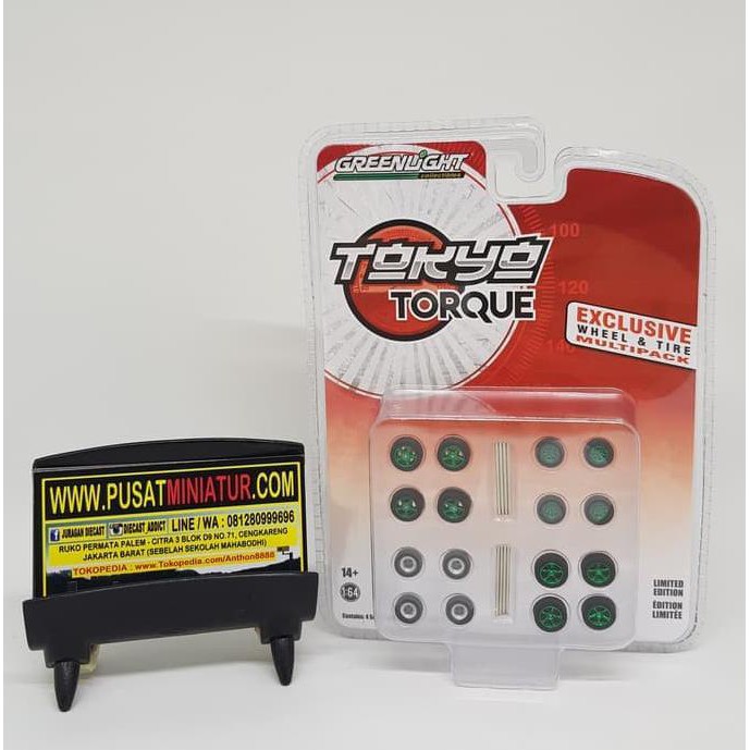 MAINAN GREEN MACHINE WHEEL & TIRE TOKYO TORQUE - SKALA 64 - GREENLIGHT MURAH