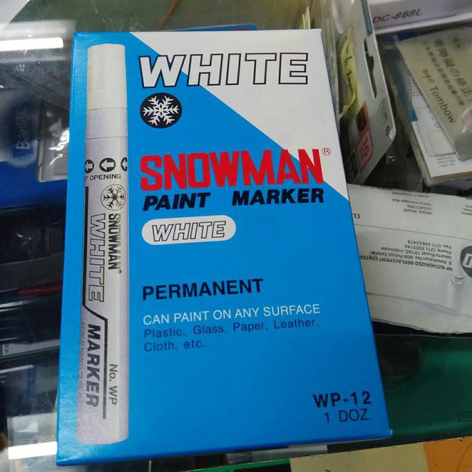 

Jual Spidol Snowman Paint Marker (Putih/Kuning/Hijau/Hitam/Pink)(Per Lusin) Limited