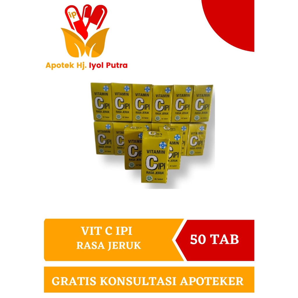 Jual Vitamin C Ipi Tab Rasa Jeruk Shopee Indonesia