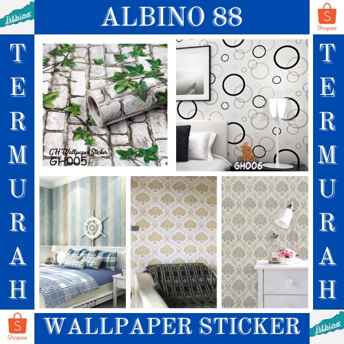 Wallpaper Sticker Dinding Walpaper Stiker Ruang Tamu Walpeper Tembok Kamar Tidur 3d