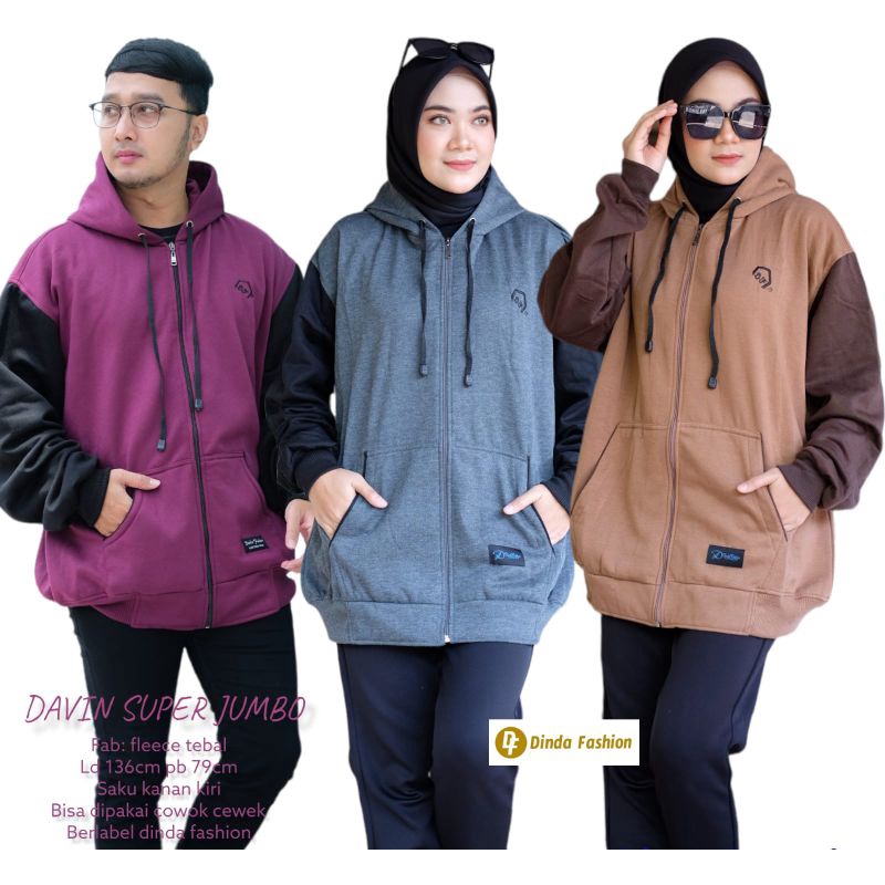 JAKET DAVIN Super Jumbo ORI DINDA