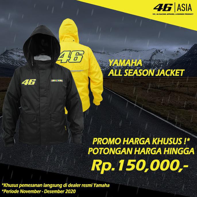 Jacket Jaket Jas Hujan All Season Vr46 Asia Baju Celana