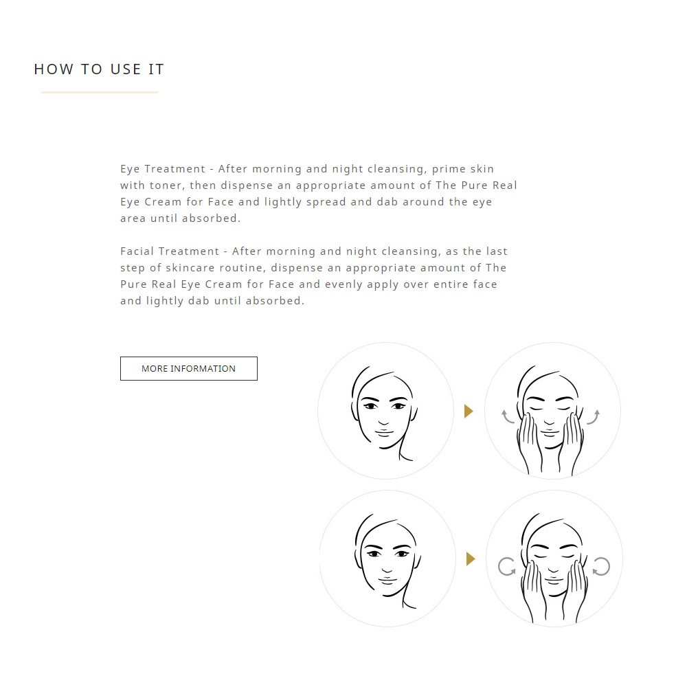 (BPOM) AHC The Real Eye Cream For Face (Pure)