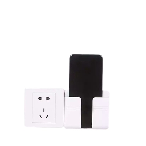 Rak Stand Holder Charger Handphone Kabel Tempel Tembok / Holder Charger Handphone Model Tempel Dinding Multifungsi