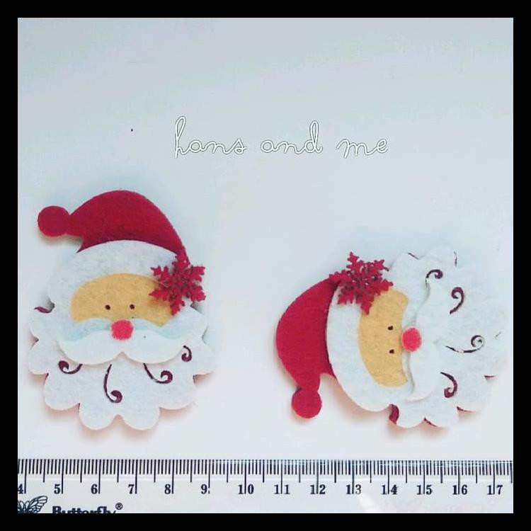 (BAYAR DITEMPAT) HIASAN FLANEL NATAL SANTA CLAUS BESAR KODE 945