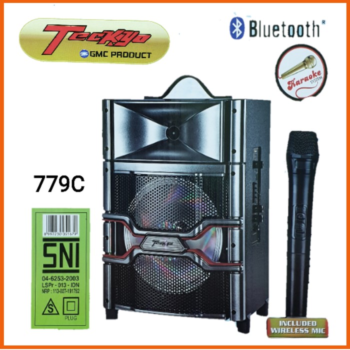 TECKYO-779C Multimedia Speaker Bluetooth (Included Wireless Mic)