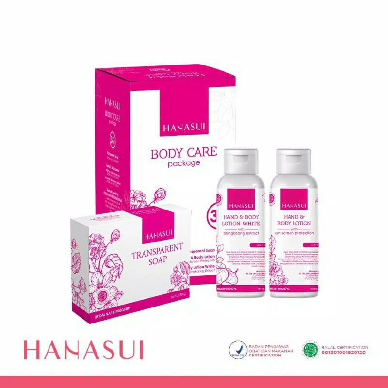 Hanasui Body Care Package 3 in 1 | Paket