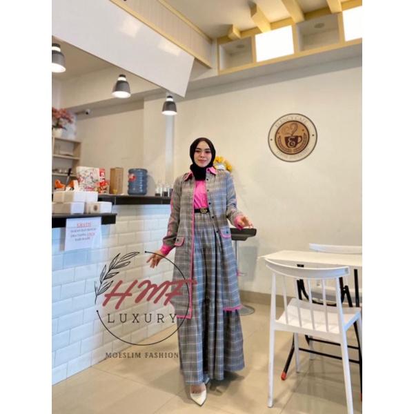 Camelia Dress 2 in 1 rompi by HMF