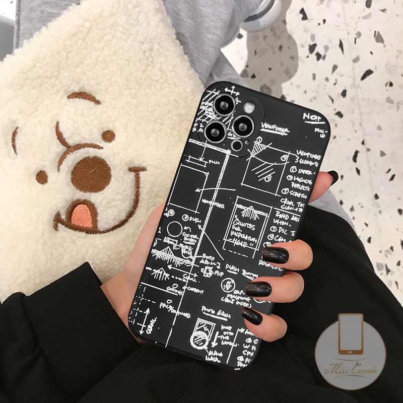 Soft Case Motif Matematika Untuk iPhone 6 6s 7 8 Plus 11 12 13 Pro Max XR X XS Max SE 2020