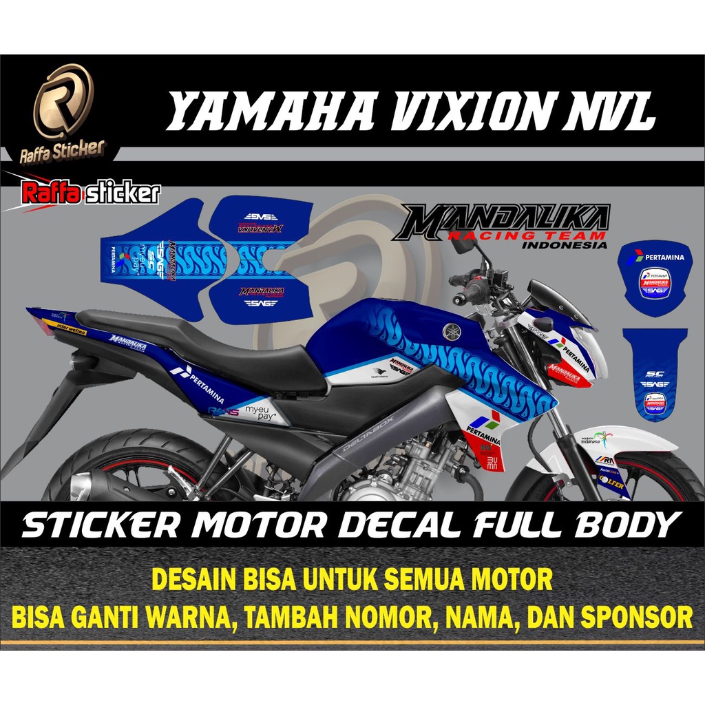 Decal Sticker full body VIXION NVL 2013 Striping VIXION NVL 2014 Dekal Stiker full body VIXION NVL 2