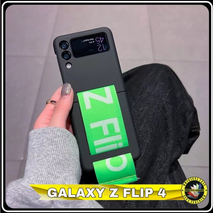 Casing Samsung Galaxy Z Flip4 5G Flip 4 Stylish Finger Strap