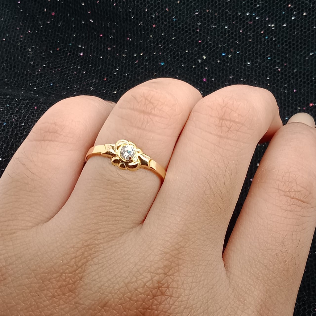 Cincin Emas 17K - 0.5 gr Kadar 750 - 399