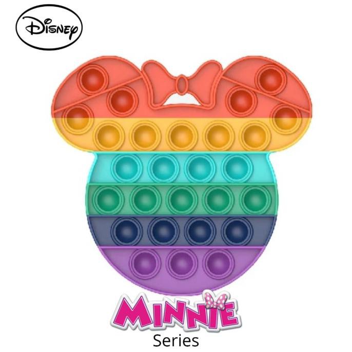 Promo Pop It Its Popit Minnie Mouse Rainbow Popits Mainan Anak Fidget Toys Non Cod