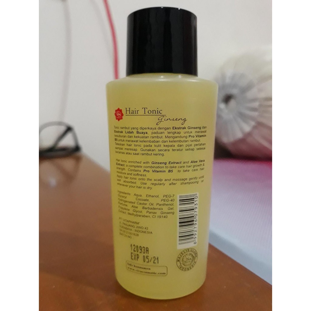 VIVA Cosmetics Hair Tonic 60ml ( Ginseng | Anti Dandruff | Lidah Buaya )