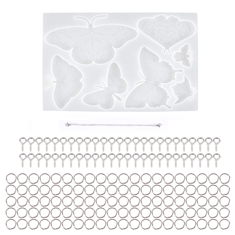 Siy Cetakan Lonceng Angin Butterfly Wind Chimes Bahan Silikon Resin Untuk Dekorasi Rumah