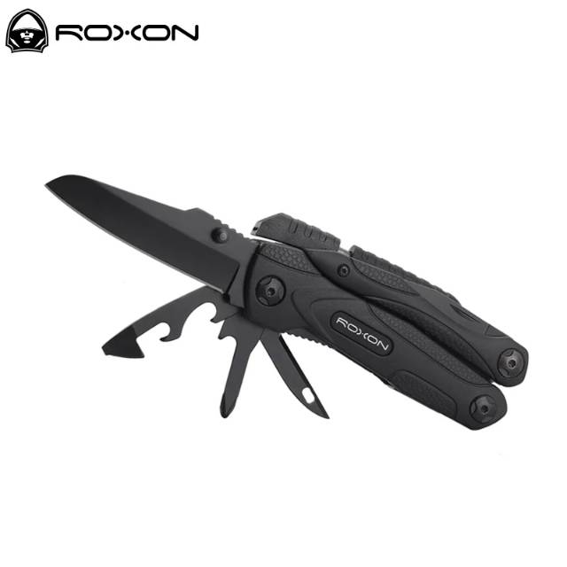 roxon multi tools, pisau lipat multi fungsi, pemantik api