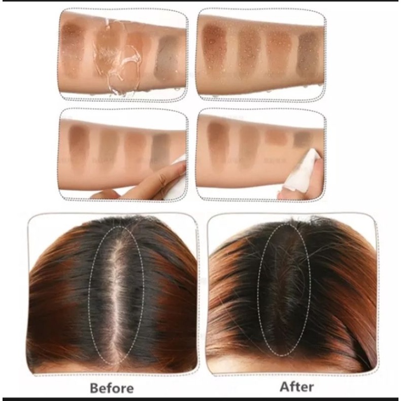 Hair shadow bedak rambut Sevich/ Maycheer solusi untuk menutupi rambut tipis/ botak