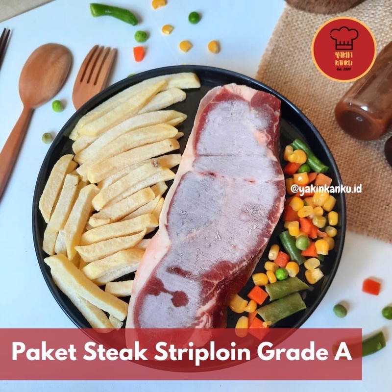 

Daging Sapi /set Grill Steak Komplit / Aust.Beef Striploin Grade A