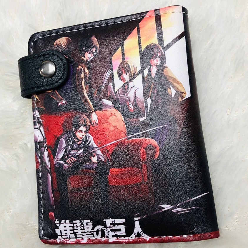 Dompet SNK Red Fullprint Anime Manga Attack On Titan AOT Premium