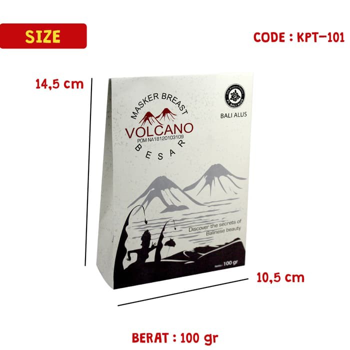 MASKER PEMBESAR PAYUDARA BALI ALUS (VOLCANO)