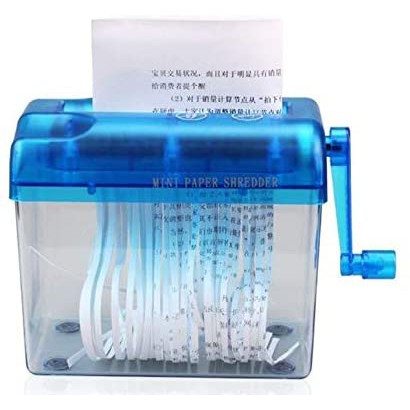 Penghancur Kertas Manual Alat Potong Kertas Paper Shredder Kertas A4 Legal CD Kartu ATM Kredit