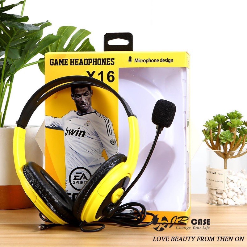 PROMO HEADPHONE GAMING X DESIGN SUPER COLOUR NEW STYLE FOR GAMER BIG MUSIC HD INSIDE