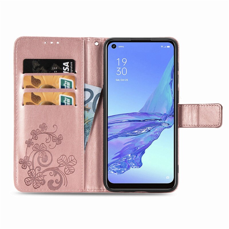 Flip PU Wallet Case For OPPO A53 Case A32 A33 A53S A92S A52 A92 A72 4G Cover Bumper Protective Phone Bag Case For OPPO A53 Funda