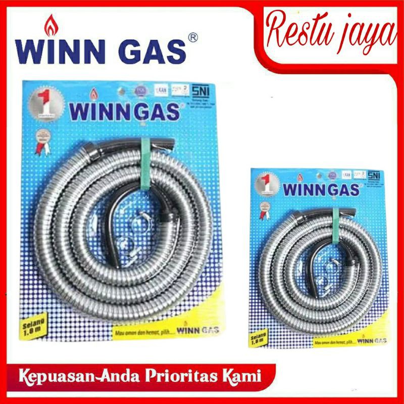 SELANG KOMPOR GAS ELPIJI KUALITAS PREMIUM PANJANG 1,8 METER