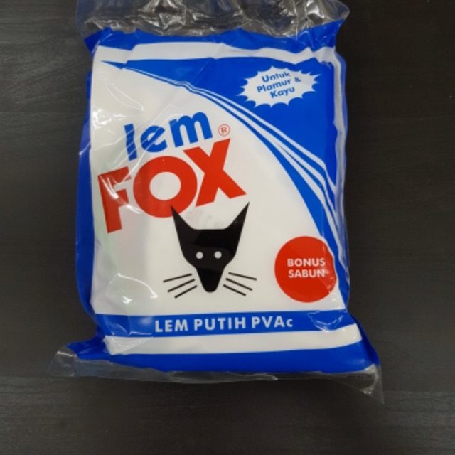 Lem FOX PUTIH/ Lem Slime/ Kertas/ Kayu/ PVaC 350gram