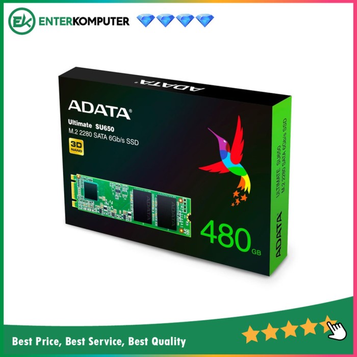 ADATA SSD SU650 M.2 2280 480GB SATA III / SSD 480GB
