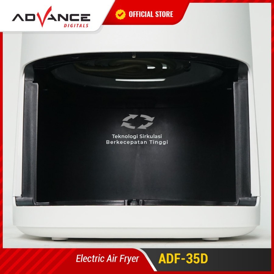 Air Fryer Advance ADF-35D 3.5Liter Low Watt Menggoreng Tanpa Minyak