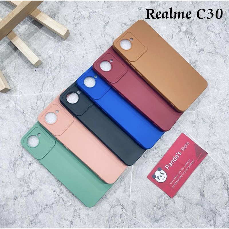 Softcase Pro Camera Realme C30 Candy Case Full Color 3D Silikon TPU