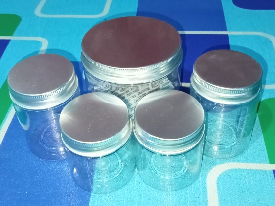 Pet Plastic Jar Bottle Honey Jar Transparent Food Jar Biscuit Jar Packing Sealing Jar Tea Pot(silver Cover Free Gasket)