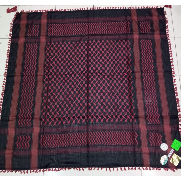 Sorban Sorban Almas Arafat Rumbai - hitam merah(V4U3) Sorban Serban Sorban Putih Sorban Kasmiri Orig