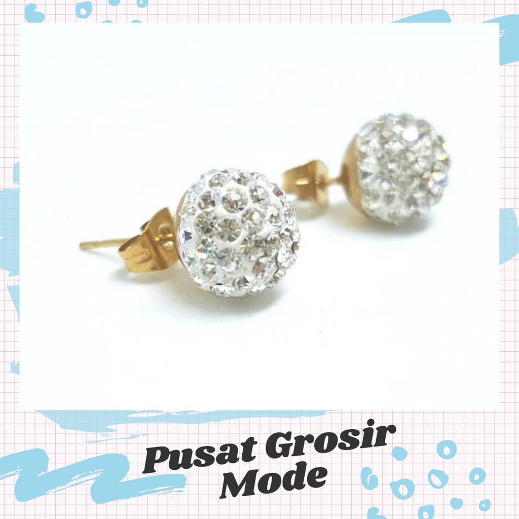 Anting Titanium Anti Karat Selamanya PGM AT32