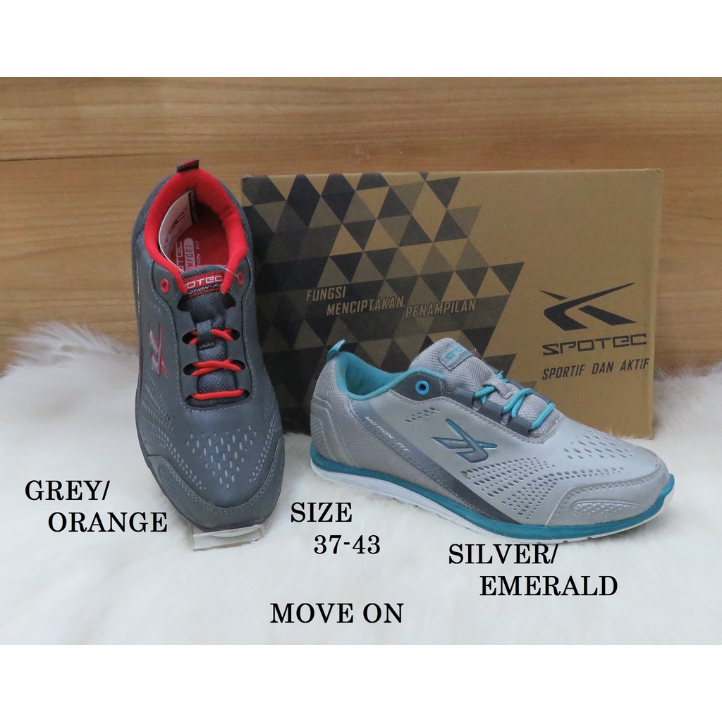 SEPATU OLAHRAGA MEREK SPOTEC ART MOVE ON PRICE RP 257.600-306.600 BRAND ORIGINAL