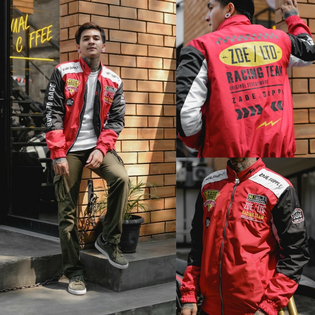 Nascar Jacket-Jaket Motor-Jaket Racing-Jaket Murah-jacket nascar merah hitam zade supply