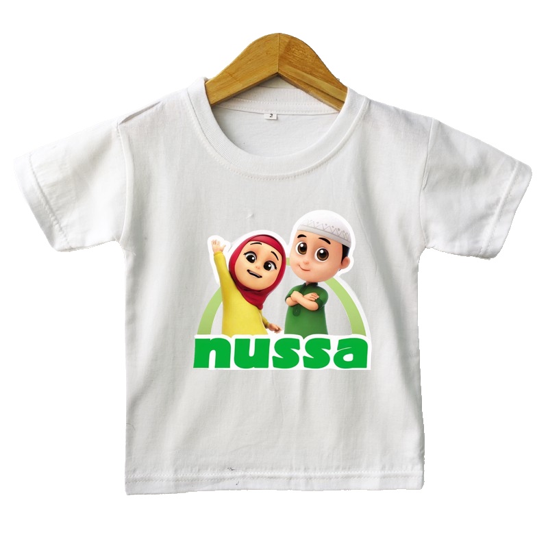 Baju Kaos anak Nussa dan Riri