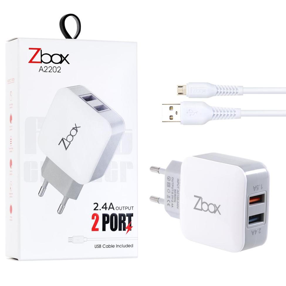 MRD.27Jn22ᴰ | Travel Charger ZBOX A2202 2.4A Dual USB