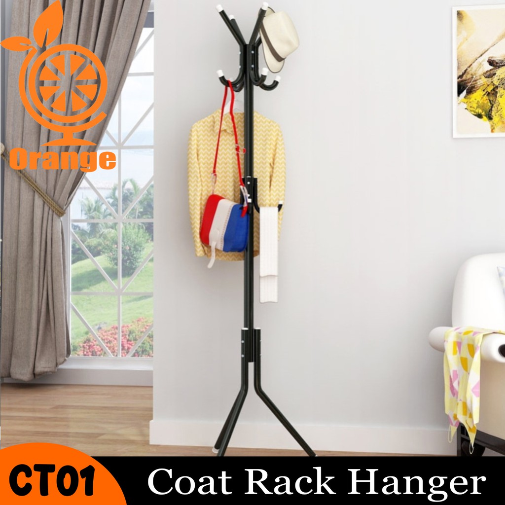 Rak Stand Hanger Serbaguna Coat rak Gantungan baju Tas Dan Topi portable rak penghemat tempat