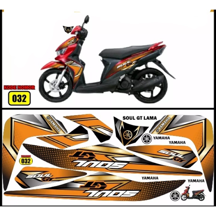 striping Soul gt 110 / decal Soul gt 110 / variasi Soul gt 110